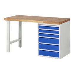 Rau Werkbank Modell 7515 840 mm Buche-Massiv-Platte