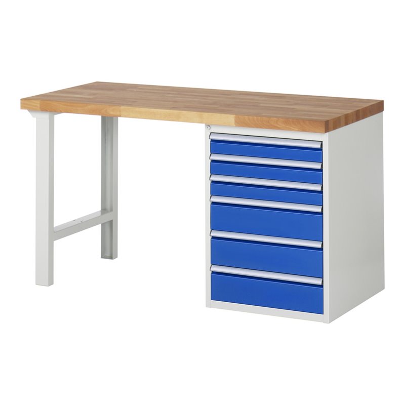 Rau Werkbank Modell 7515 840 mm Buche-Massiv-Platte