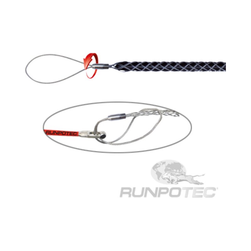 Runpotec Kabelziehstrumpf m.Schlaufe 9-12mm 30041