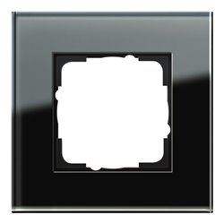Gira Abdeckrahmen 1f. sw-glas Esprit 021105