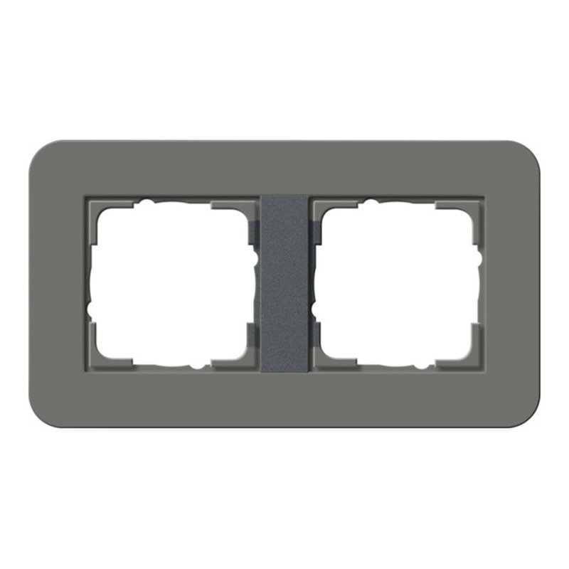 Gira Abdeckrahmen 2fach Dklgrau/Anthrazit 0212423