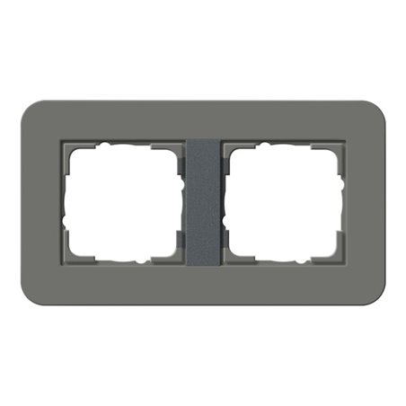 Gira Abdeckrahmen 2fach Dklgrau/Anthrazit 0212423