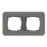 Gira Abdeckrahmen 2fach Dklgrau/Anthrazit 0212423