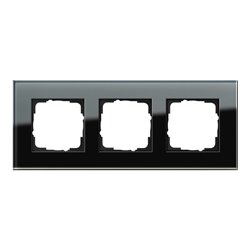 Gira Abdeckrahmen 3f. sw-glas Esprit 021305