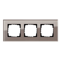 Gira Abdeckrahmen 3fach Esprit Glas Umbra 0213122