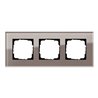 Gira Abdeckrahmen 3fach Esprit Glas Umbra 0213122