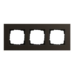 Gira Abdeckrahmen 3-fach aluminium braun 0213127