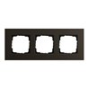 Gira Abdeckrahmen 3-fach aluminium braun 0213127