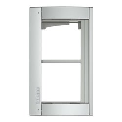 Legrand Rahmen u. Modulträger Allmetal, 2 Module 350221