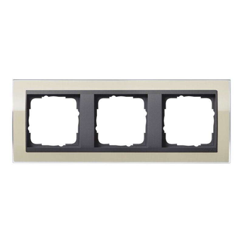 Gira Abdeckrahmen 3fach klar sand 0213778