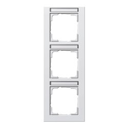 Gira Abdeckrahmen 3f. rws/matt senkrecht, bruchsi. 110322
