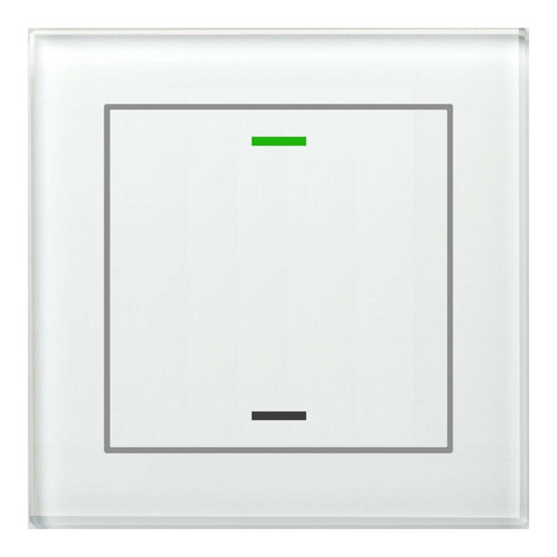 MDT technologies Glastaster II Light 1-fach RGBW, weiß, neutral BE-GTL1TW.01