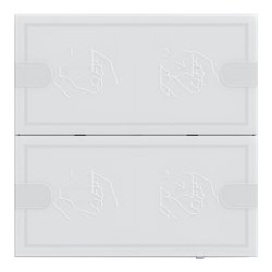 Gira KNX Tastsensor 4 Komfort 2f TS4 ws 5002003