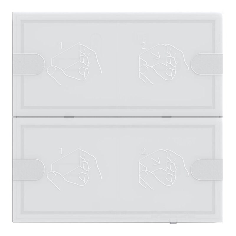 Gira KNX Tastsensor 4 Komfort 2f TS4 ws 5002003