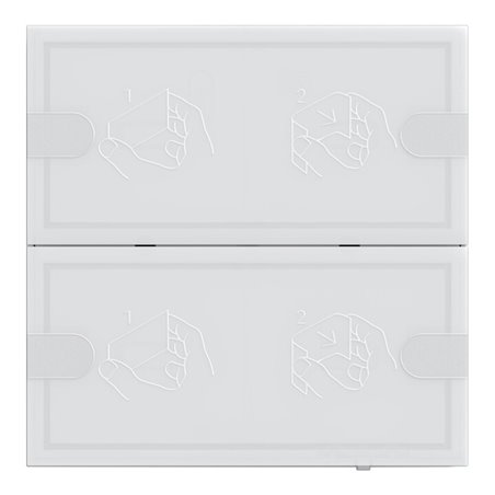 Gira KNX Tastsensor 4 Komfort 2f TS4 ws 5002003