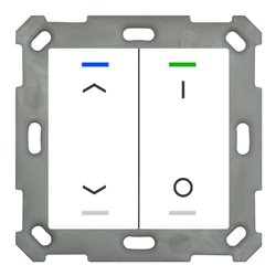 MDT technologies Taster Light 55 2-fach RGBW, rws/glä BE-TAL5502.C1