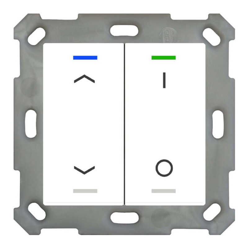 MDT technologies Taster Light 55 2-fach RGBW, rws/glä BE-TAL5502.C1