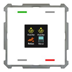 MDT technologies Taster Smart 63 4-fach Farbdis.Studiows/glä BE-TAS63T4.01