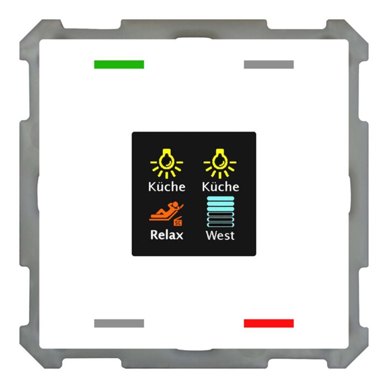 MDT technologies Taster Smart 63 4-fach Farbdis.Studiows/glä BE-TAS63T4.01