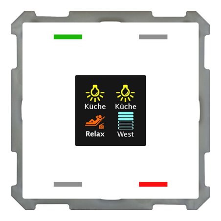 MDT technologies Taster Smart 63 4-fach Farbdis.Studiows/glä BE-TAS63T4.01