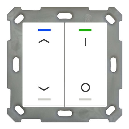MDT technologies Taster Light 55 2-fach RGBW, rws/glä BE-TAL55T2.C1