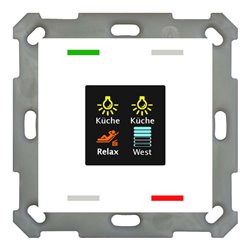 MDT technologies Taster Smart 55 4-fach Farbdisplay, rws/glä BE-TAS5504.01