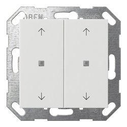 Gira Taster Wippe KNX, 2f, Reinweiß 517403