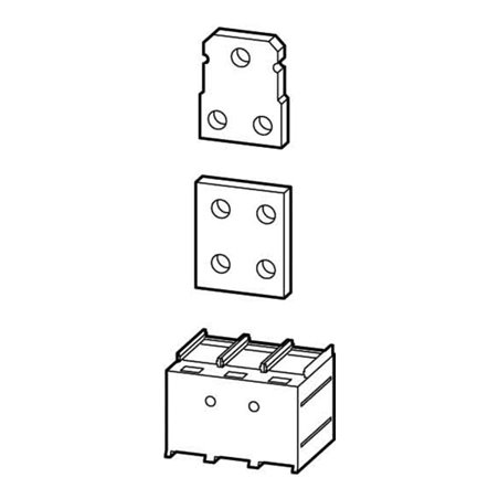Eaton Modulplatte 1 Loch, f.BG4, 3p. NZM4-XKM1