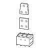 Eaton Modulplatte 1 Loch, f.BG4, 3p. NZM4-XKM1