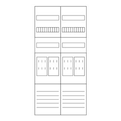 Eaton Zählerfeld 1050mm, 4ZP, 5pol. ZSD-Z27B0019