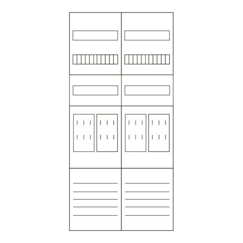 Eaton Zählerfeld 1050mm, 4ZP, 5pol. ZSD-Z27B0019
