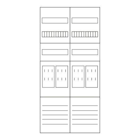 Eaton Zählerfeld 1050mm, 4ZP, 5pol. ZSD-Z27B0019