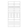 Eaton Zählerfeld 1050mm, 4ZP, 5pol. ZSD-Z27B0019
