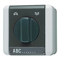 Jung Jalousie-Drehschalter 10AX 250V 1-pol. 834.10 W