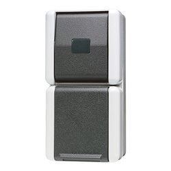 Jung SCHUKO-Steckdose 16A 250V mit Taster 871 W