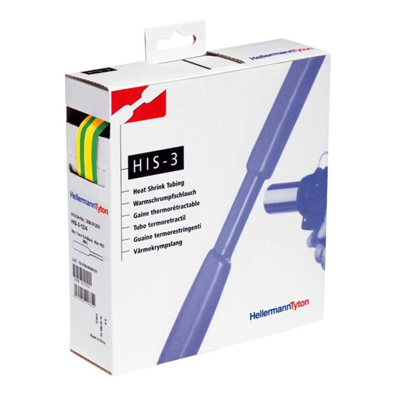 HellermannTyton Warmschrumpfschlauch 3:1 gn-ge 5m HIS-3-6/2-POX-GNYE