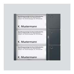 Siedle&Söhne Bus-Tasten-Modul anthrazitgrau BTM 650-03 AG