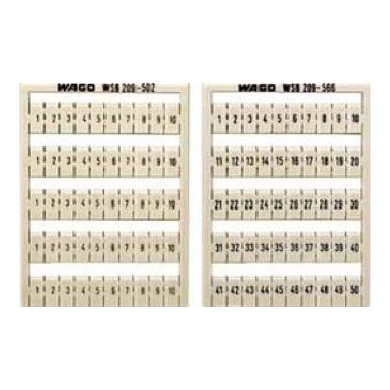 WAGO GmbH& Co. KG WSB-Bezeichnungssystem W: 1-10 (10x) 209-502
