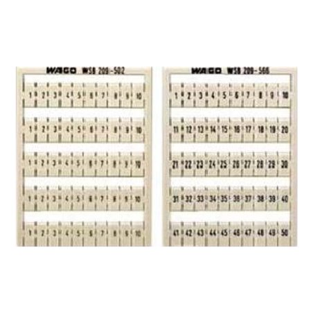 WAGO GmbH& Co. KG WSB-Bezeichnungssystem W: 1-10 (10x) 209-502