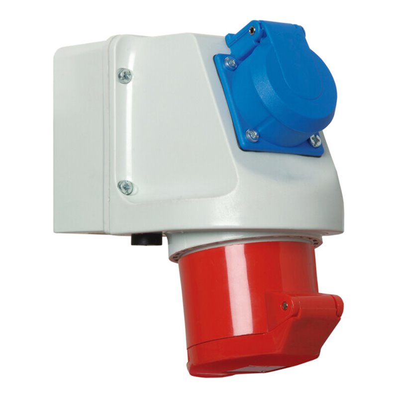 Walther Werke Mini-Kombi Wanddose 32A 5P400V6h+Schutz.IP44 135