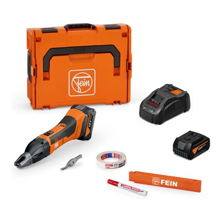 Fein Akku-Schlitzschere bis 1,6 mm, ABSS 18 1.6 E AS Set 2x 5 Ah