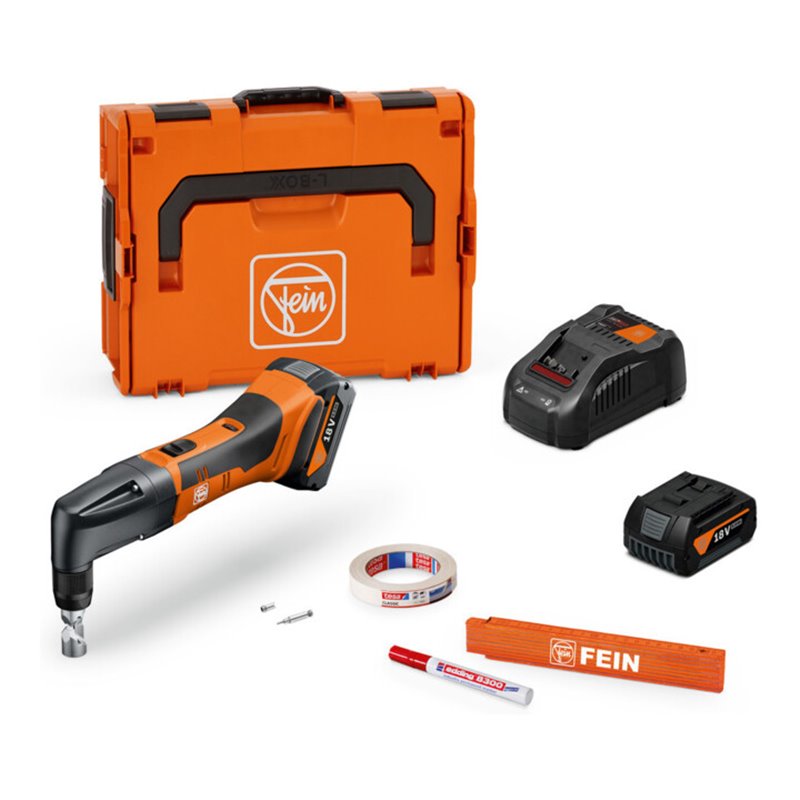 Fein Akku-Knabber bis 1,6 mm, ABLK 18 1.6 E AS Set 2x 5 Ah