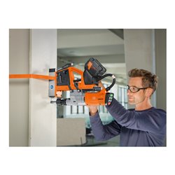 Fein Akku-Universal-Magnet-Kernbohrmaschine bis 35 mm mit Anwenderset, AKBU 35 PMQW 18 V AS Construction-Site 2x 8 Ah Set 3/4 in