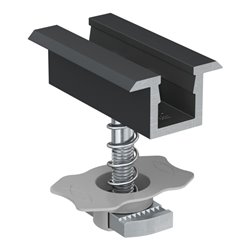fischer Mittelklemme vormontiert PM C 38-44 AL schwarz