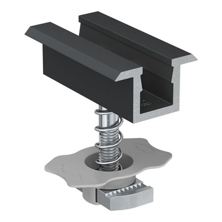 fischer Mittelklemme vormontiert PM C 38-44 AL schwarz