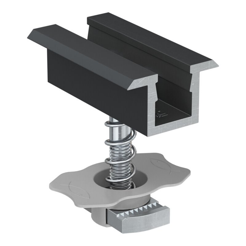 fischer Mittelklemme vormontiert PM C 33-39 AL schwarz