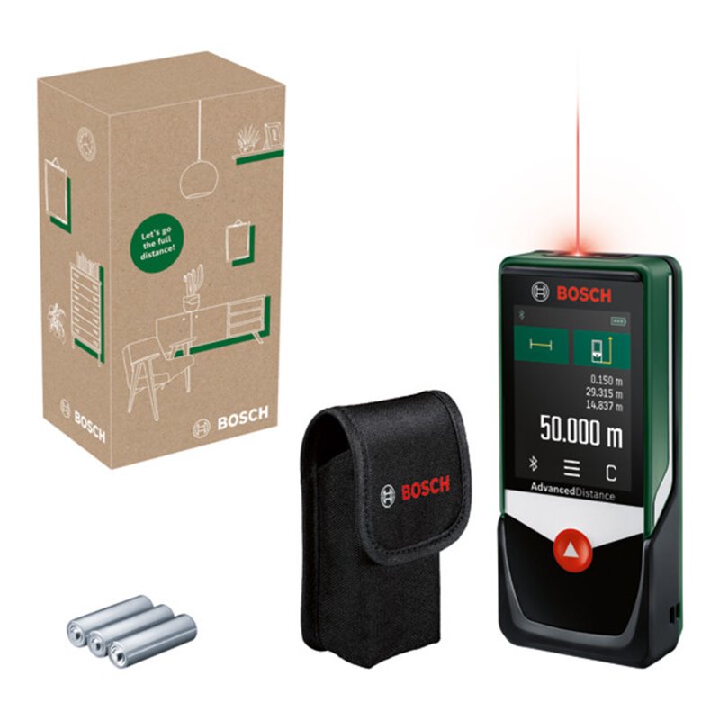 Bosch Digitaler Laser-Entfernungsmesser AdvancedDistance 50C, eCommerce-Karton