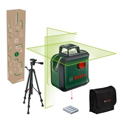 Bosch Kreuzlinien-Laser AdvancedLevel 360 Set, Stativ TT 150, eCommerce-Karton