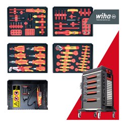 Wiha Werkstattwagen Set eMobility, 102-teilig