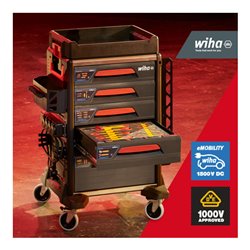 Wiha Werkstattwagen Set eMobility, 102-teilig